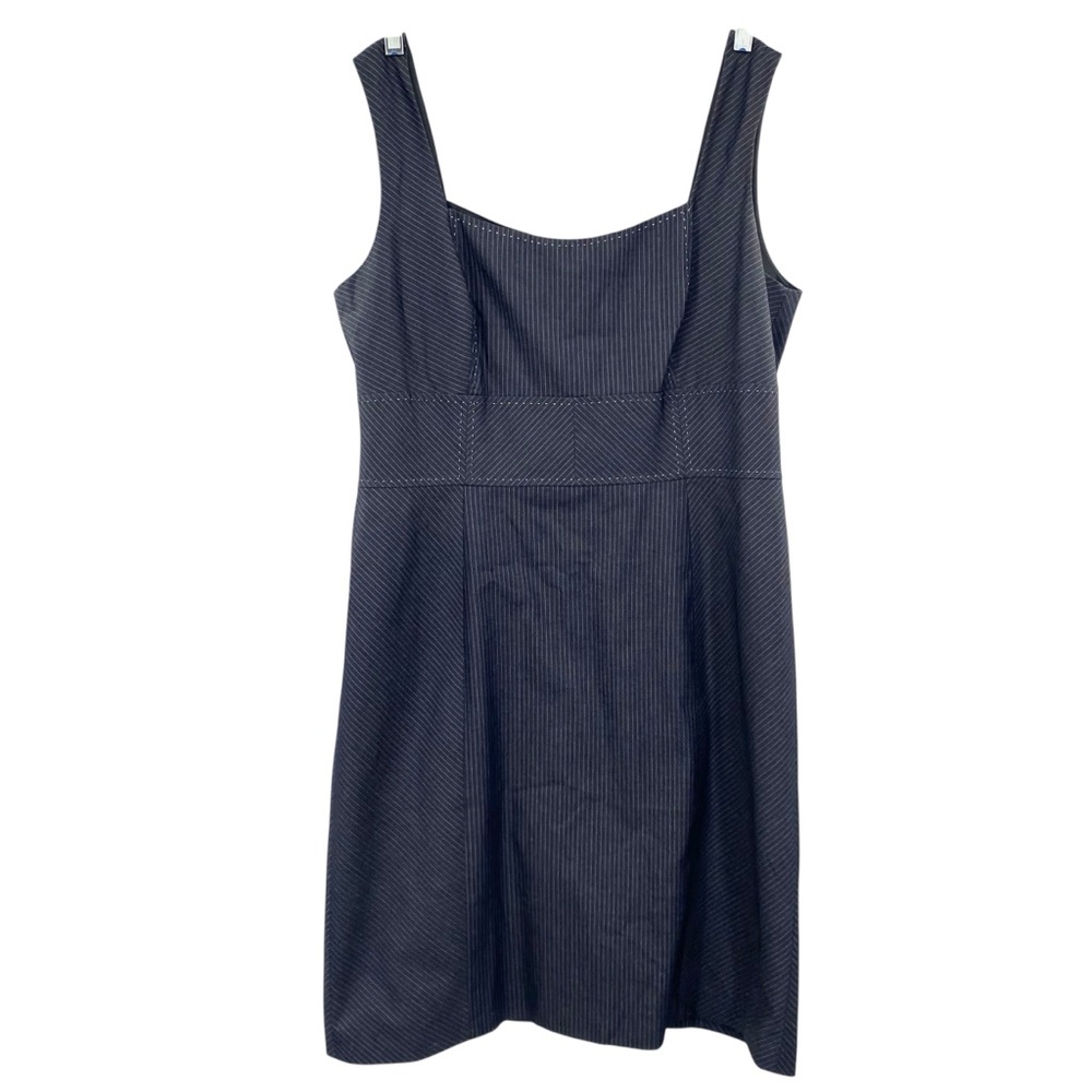 Antonio Melani Womens Gray Pin Stripe Sheath Dress